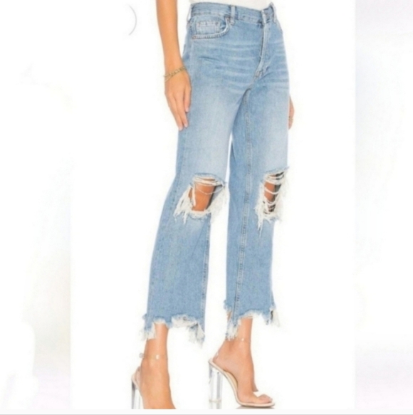 We The Free Denim - FREE PEOPLE  Maggie High Waist Size 24